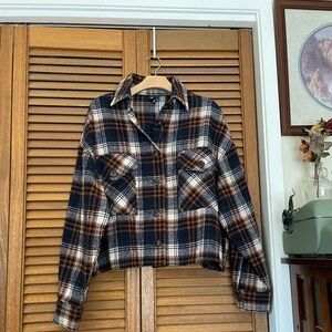 ✨ Windsor Navy Blue Plaid Skirt and Jacket Set ✨